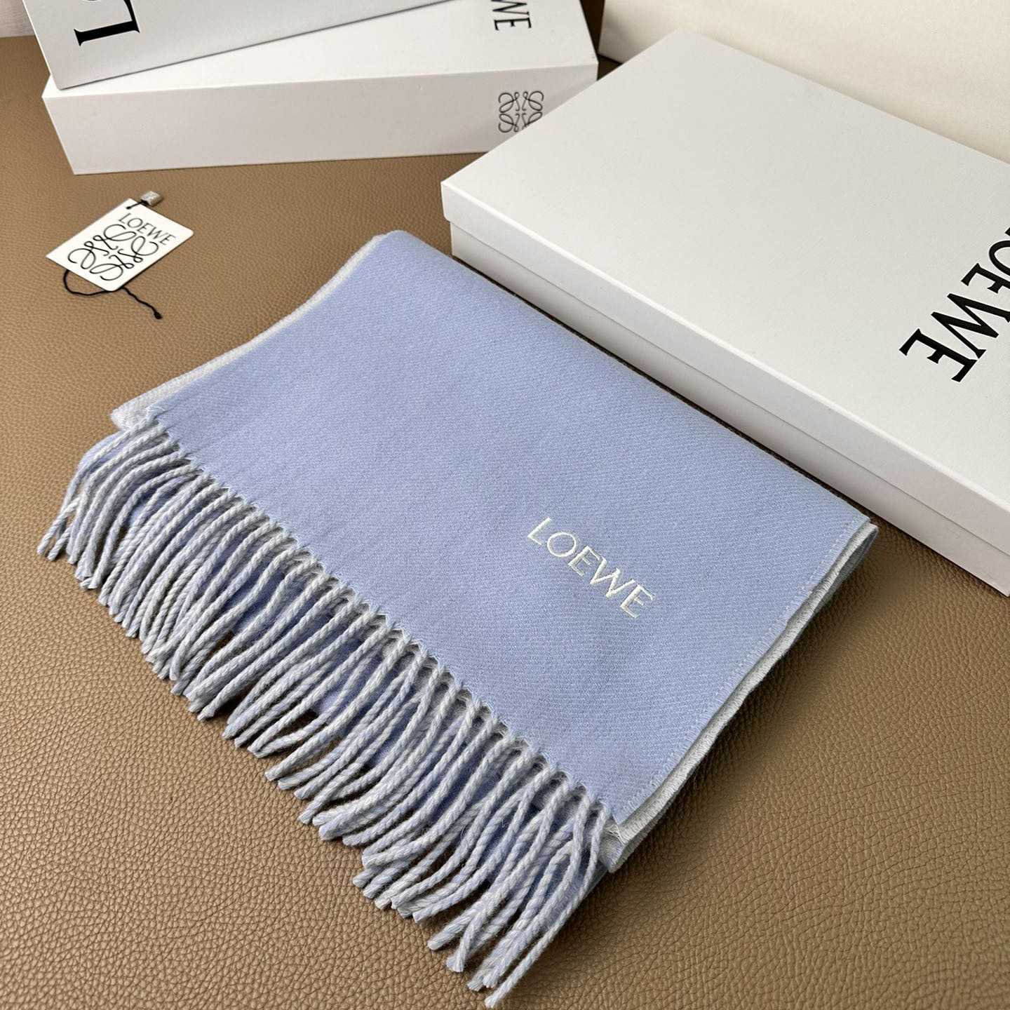 Loewe Scarf In Wool And Cashmere - DesignerGu