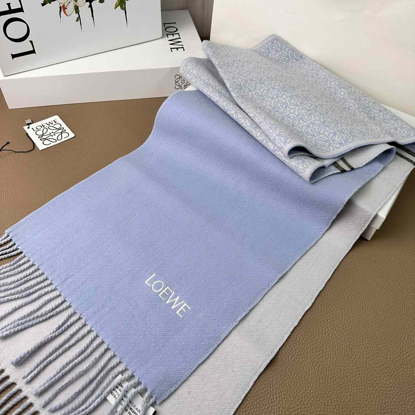 Loewe Scarf In Wool And Cashmere - DesignerGu