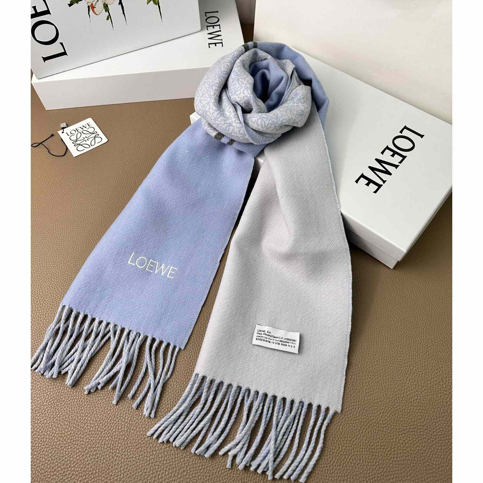 Loewe Scarf In Wool And Cashmere - DesignerGu