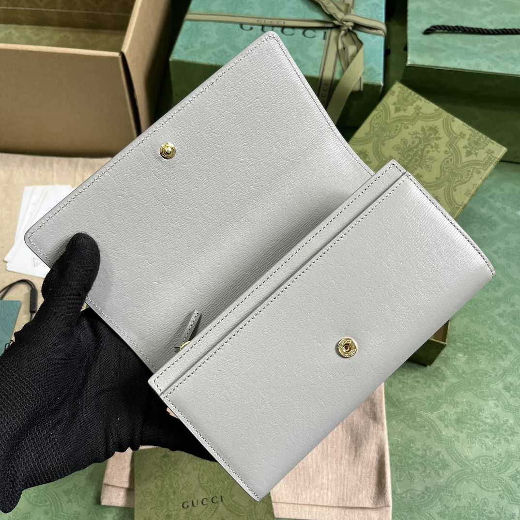 Gucci Continental Wallet With Gucci Script - DesignerGu