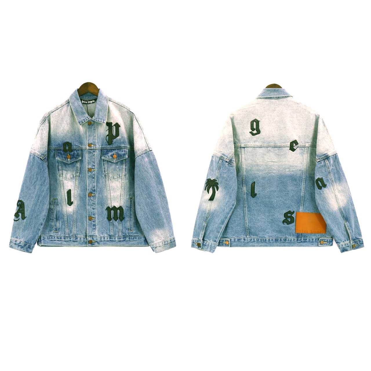  Palmangels Denim Jacket With Patches - DesignerGu