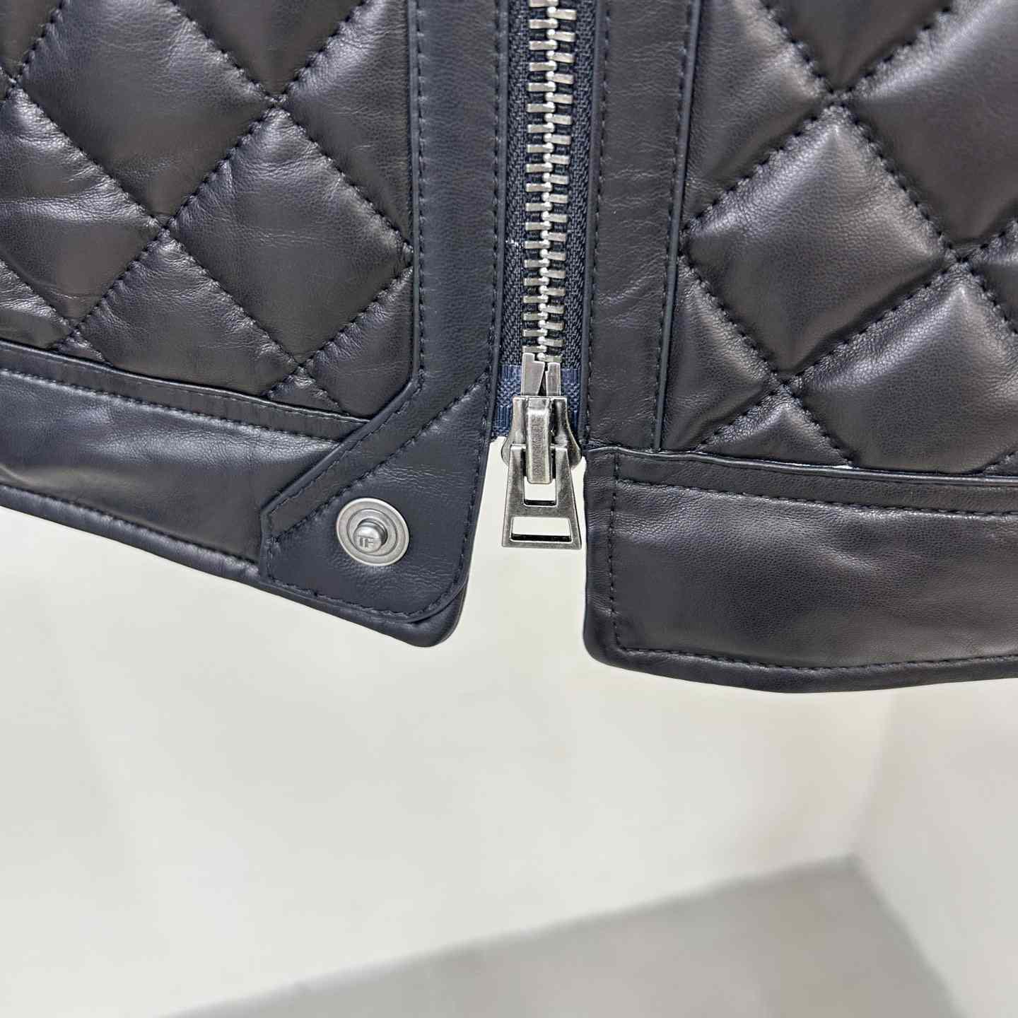 Dior Feather Nappa Quilted Cafe Racer - DesignerGu