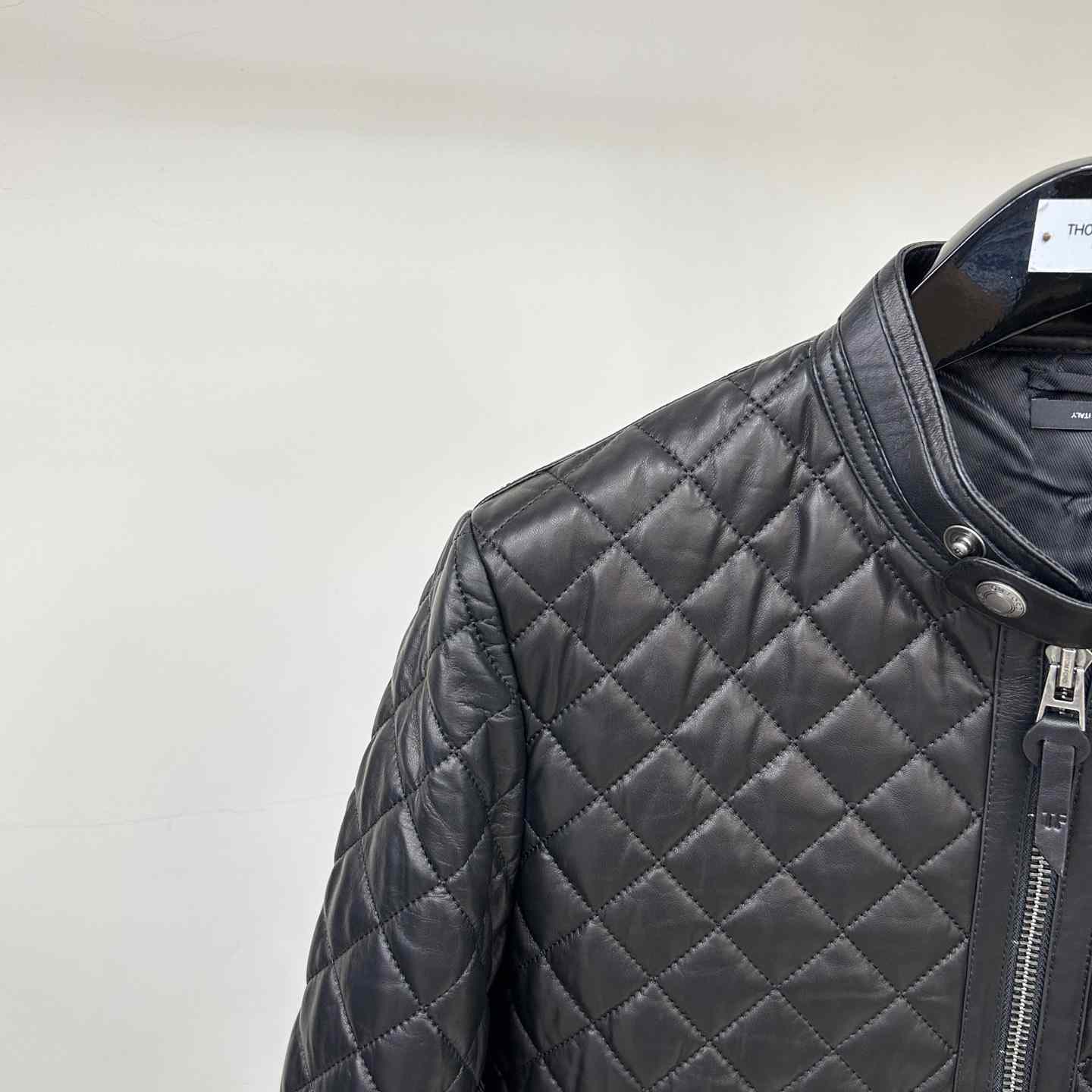 Dior Feather Nappa Quilted Cafe Racer - DesignerGu