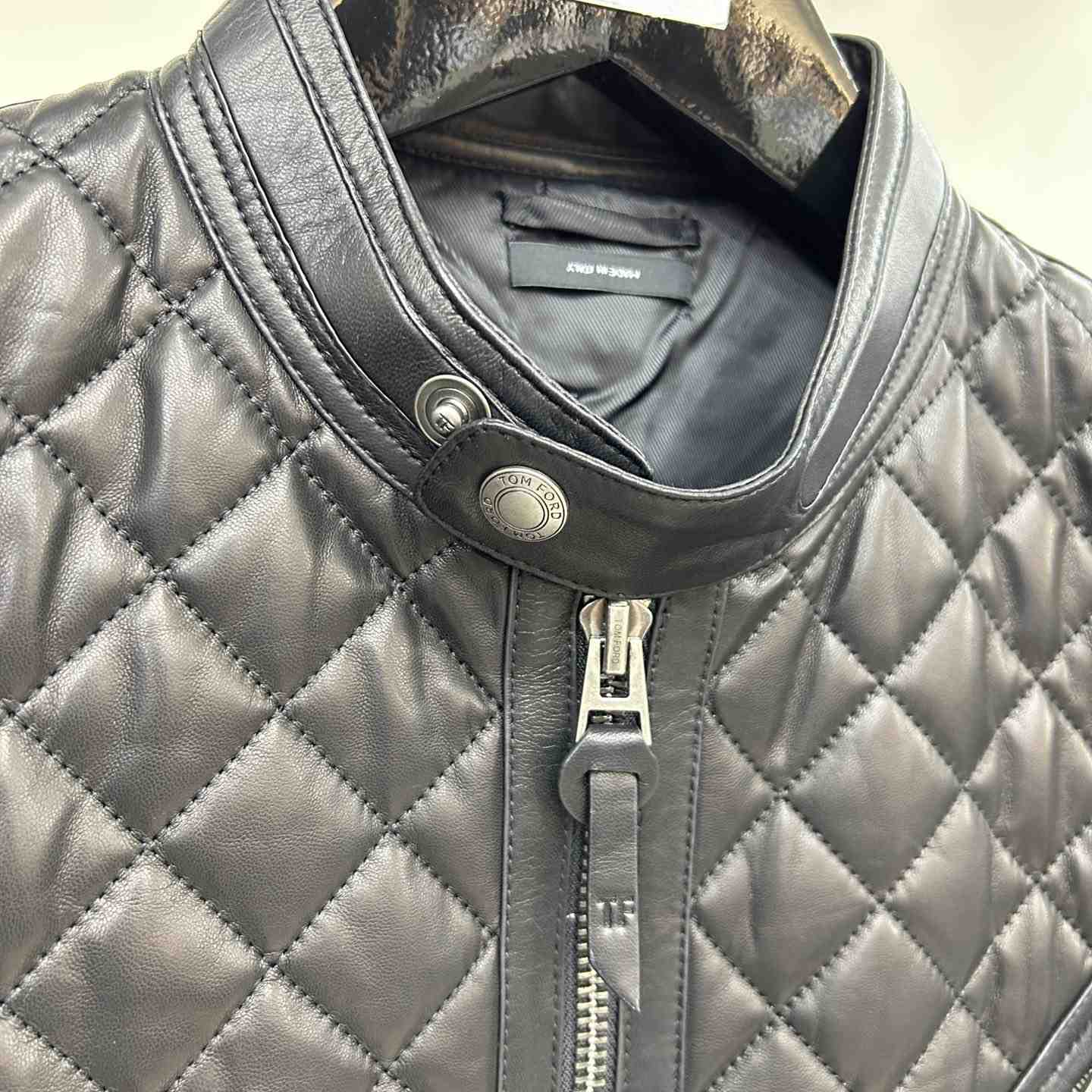 Dior Feather Nappa Quilted Cafe Racer - DesignerGu