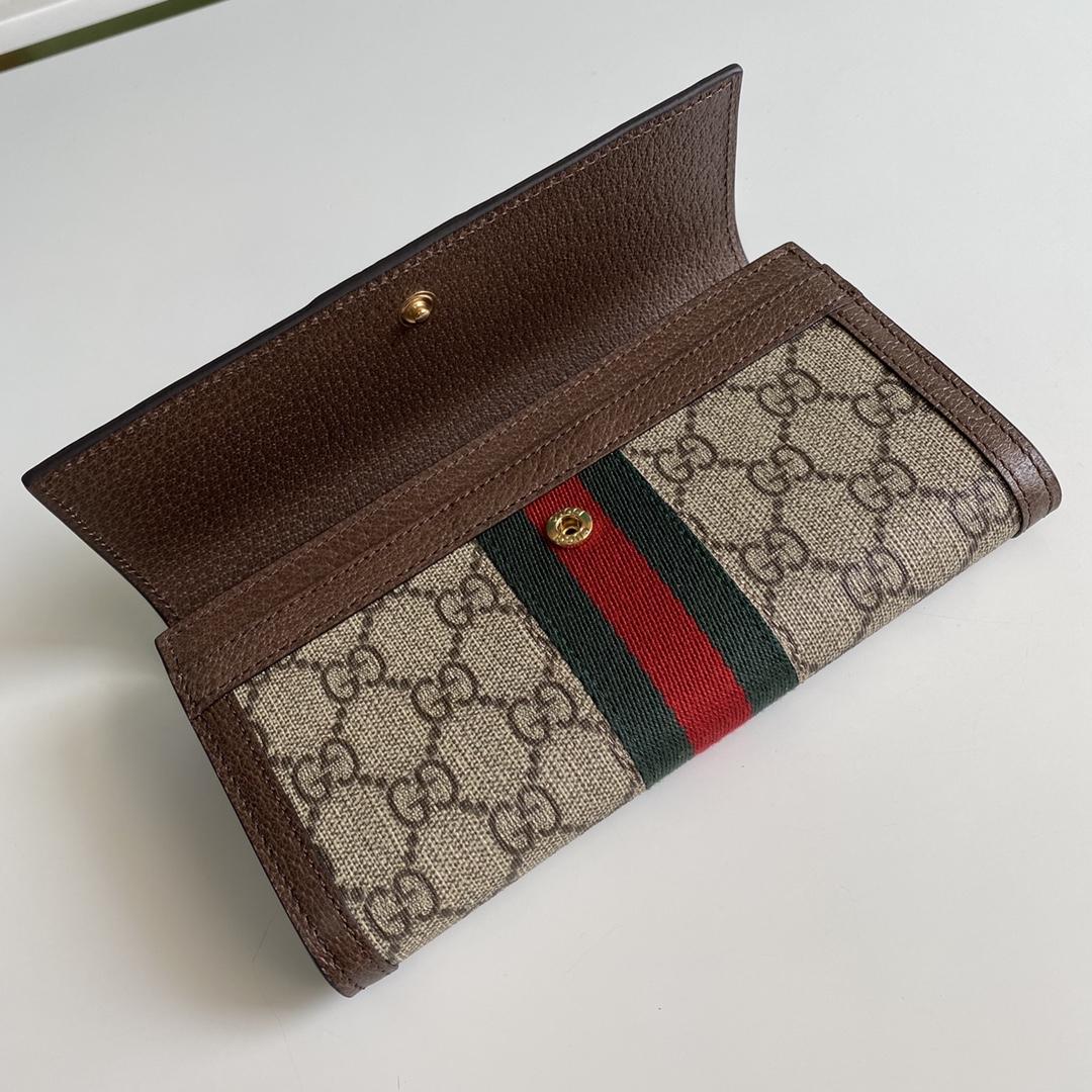 Gucci Ophidia GG Continental Wallet - DesignerGu