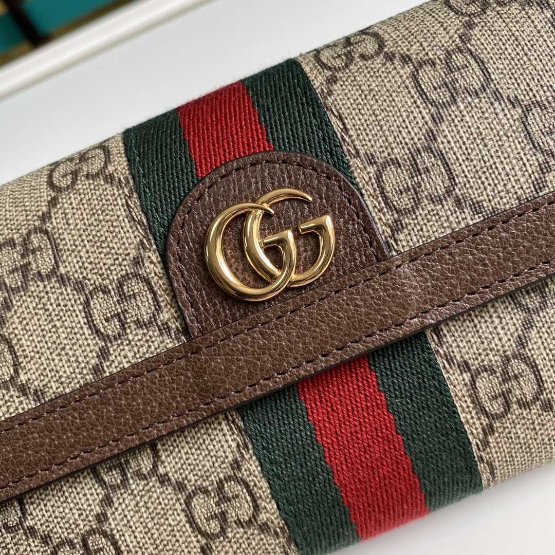 Gucci Ophidia GG Continental Wallet - DesignerGu