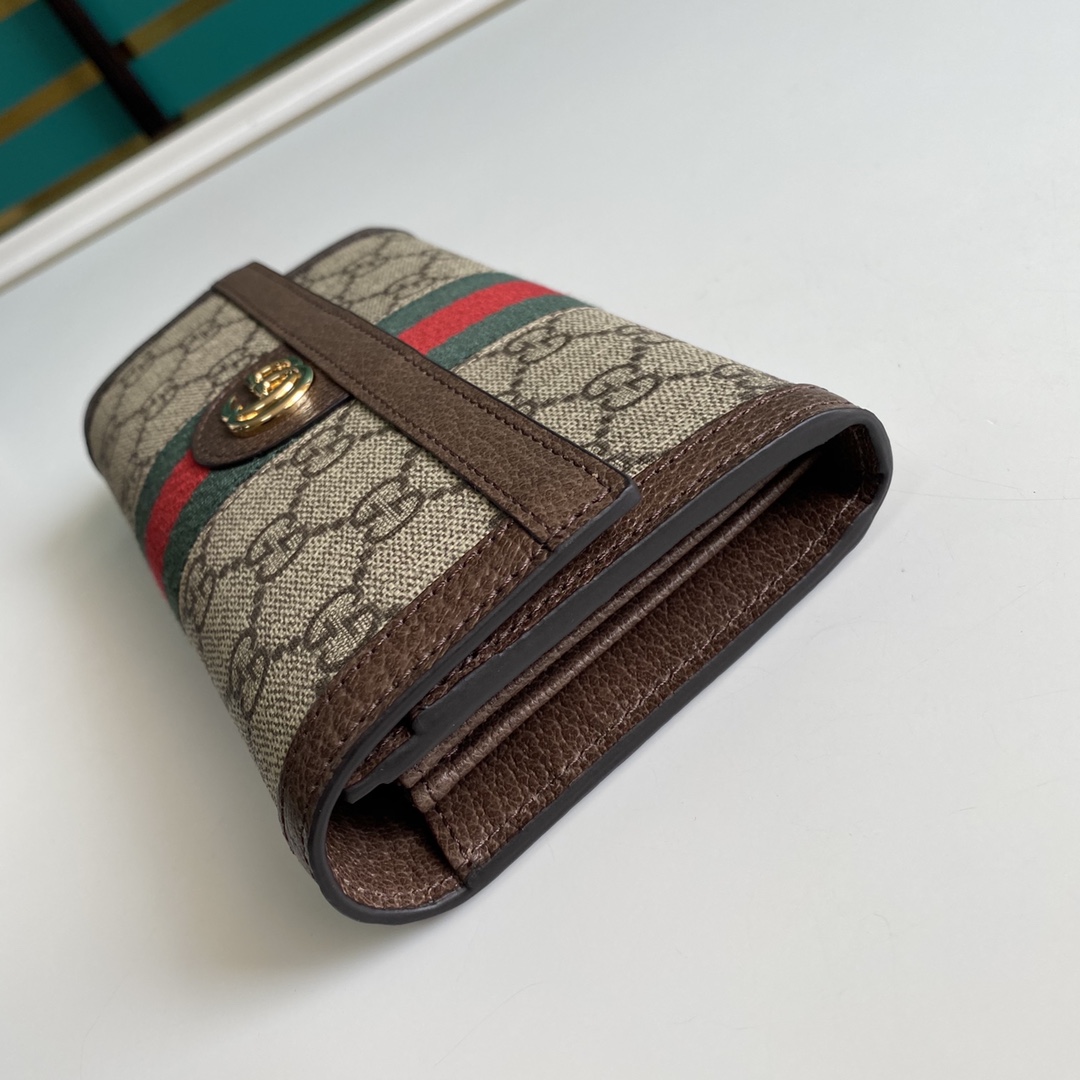 Gucci Ophidia GG Continental Wallet - DesignerGu