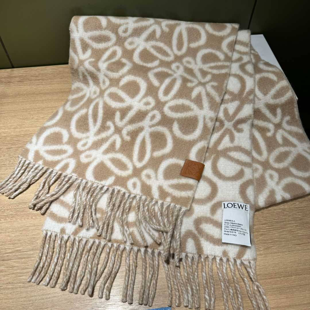 Loewe Anagram Scarf In Alpaca And Wool - DesignerGu