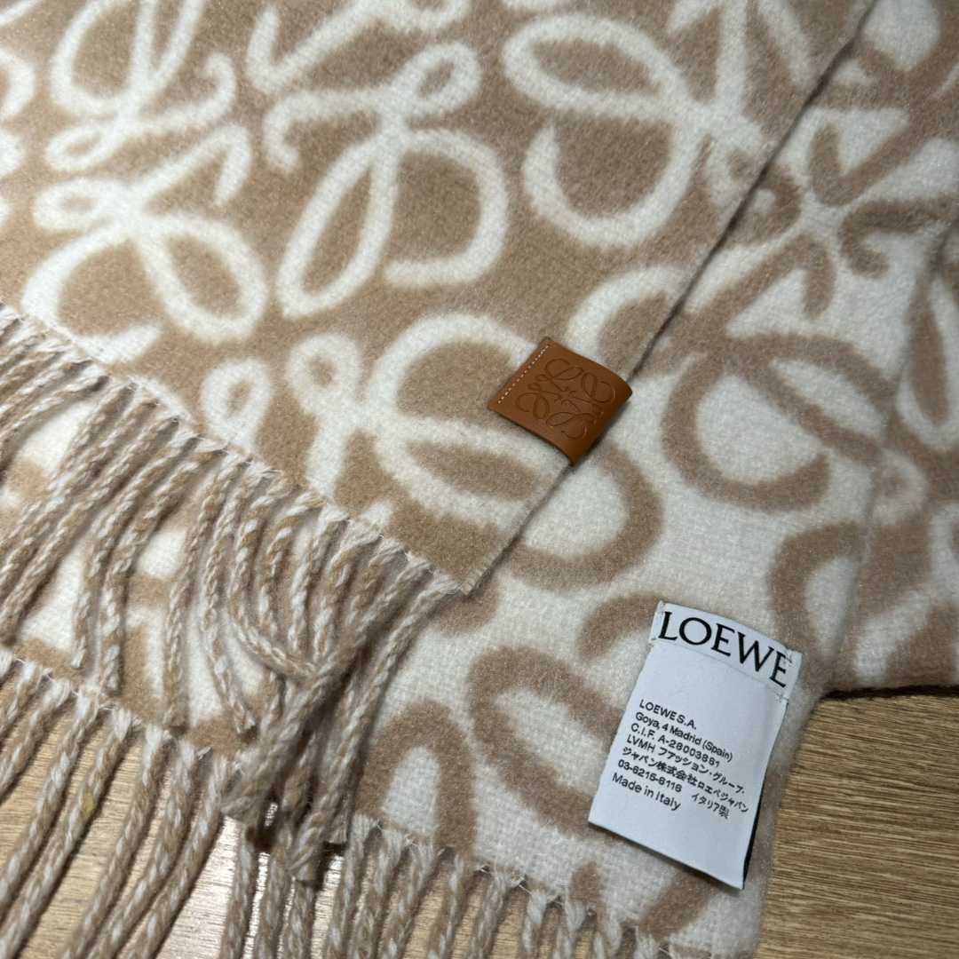 Loewe Anagram Scarf In Alpaca And Wool - DesignerGu