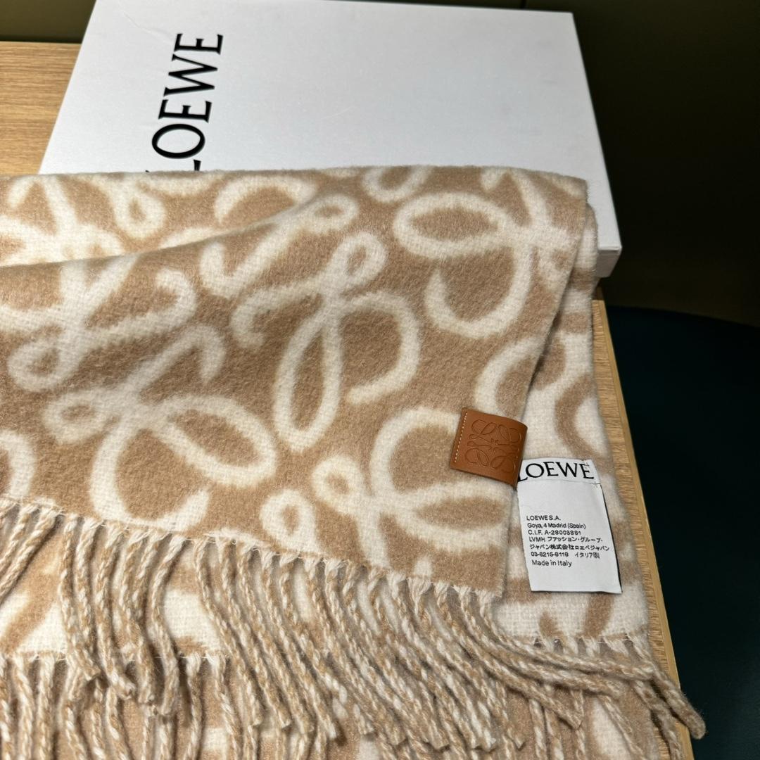 Loewe Anagram Scarf In Alpaca And Wool - DesignerGu