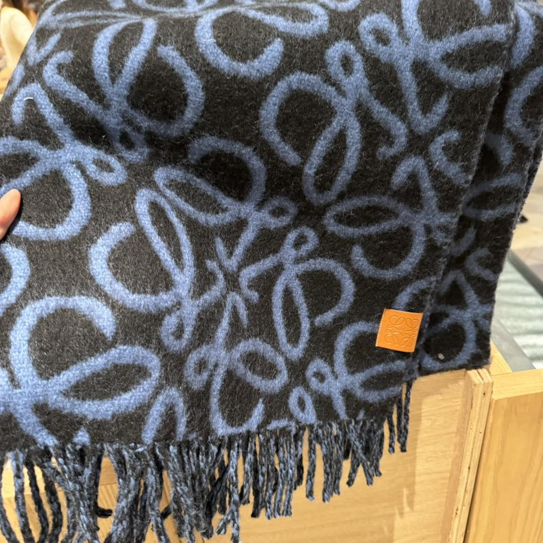 Loewe Anagram Scarf In Alpaca And Wool - DesignerGu