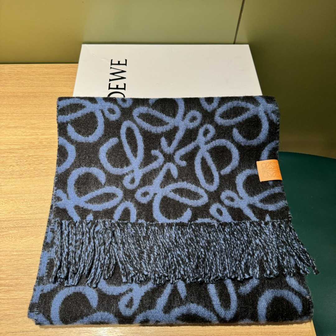 Loewe Anagram Scarf In Alpaca And Wool - DesignerGu