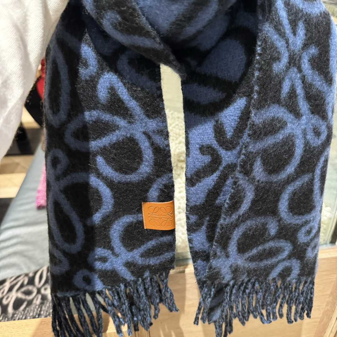 Loewe Anagram Scarf In Alpaca And Wool - DesignerGu