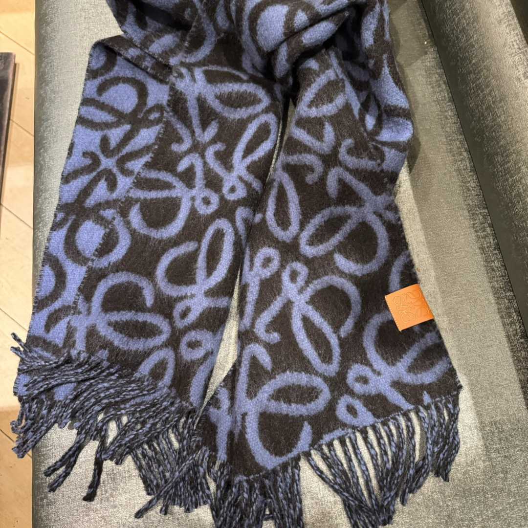 Loewe Anagram Scarf In Alpaca And Wool - DesignerGu