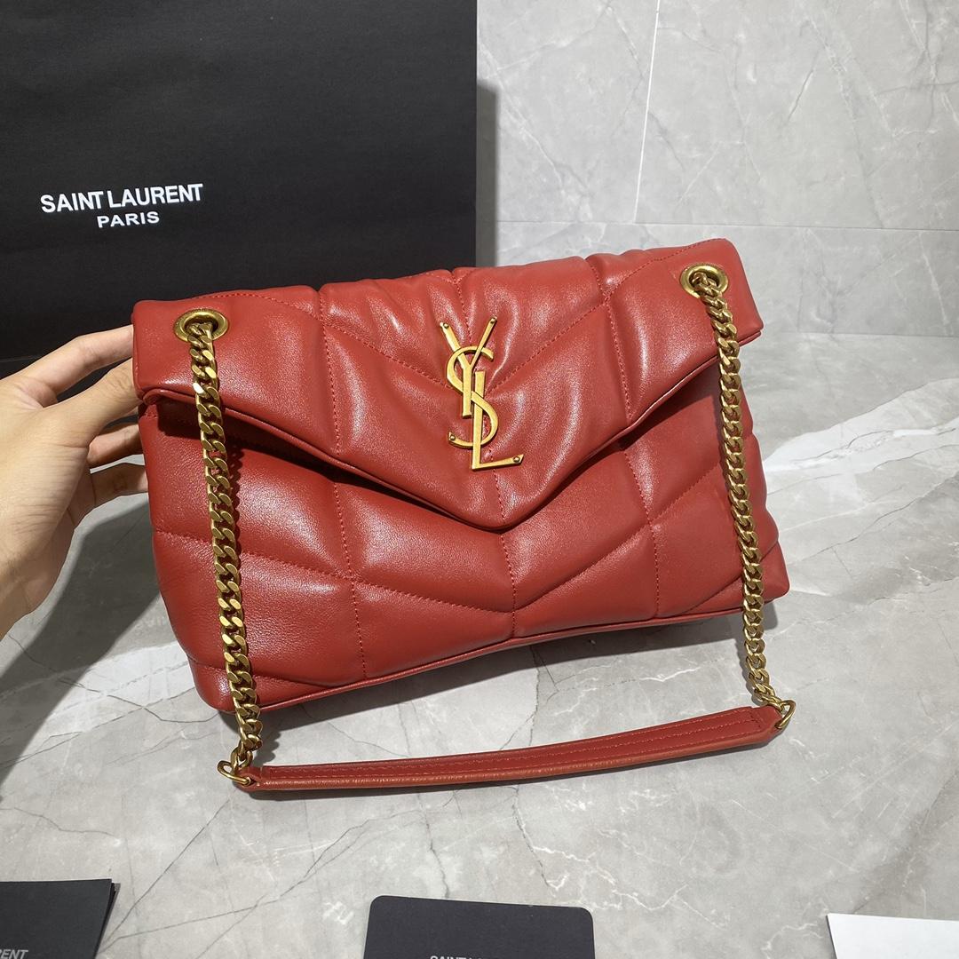 Saint Laurent Puffer Small In Nappa Leather (29x17x11cm) - DesignerGu