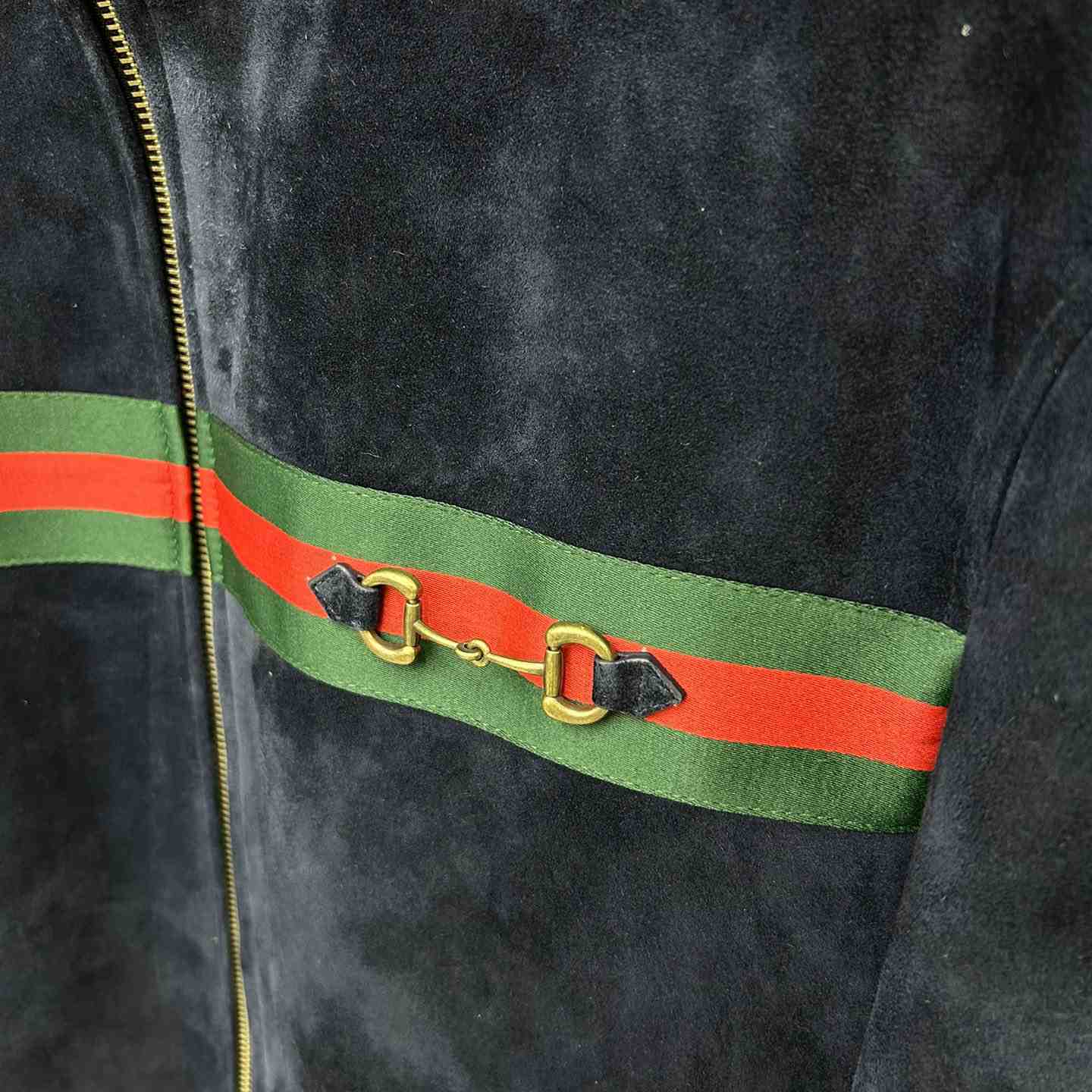 Gucci Suede Bomber Jacket - DesignerGu