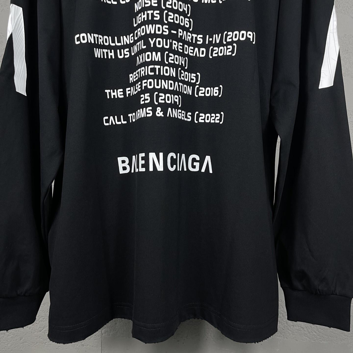 Balenciaga Music | Archive Series Connected Long Sleeve T-Shirt - DesignerGu