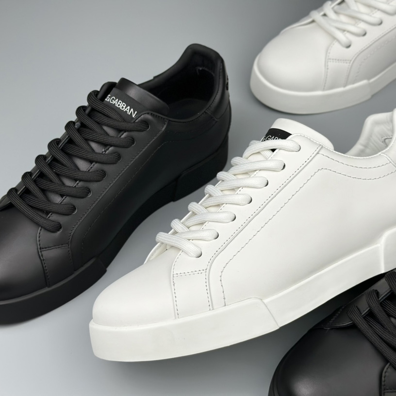 Dolce & Gabbana Calfskin Portofino sneakers - DesignerGu