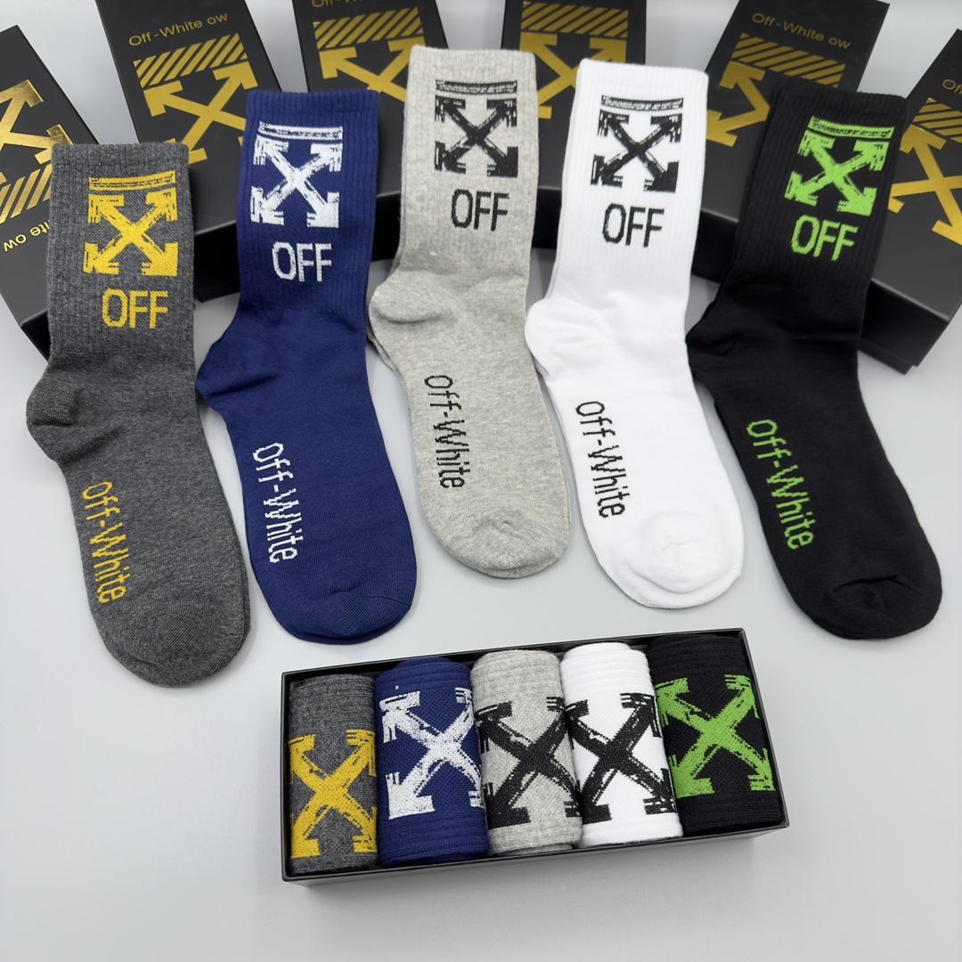 Off White Socks/Box - DesignerGu