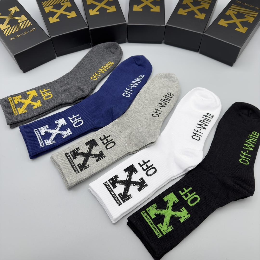 Off White Socks/Box - DesignerGu