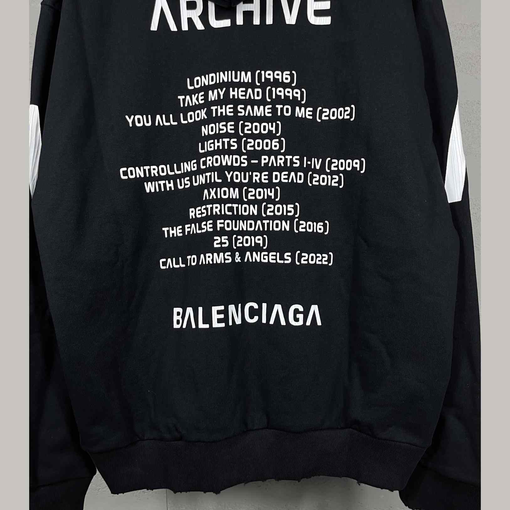 Balenciaga Music | Archive Series Connected Zip-Up Hoodie  - DesignerGu