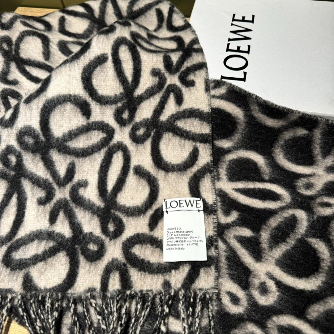 Loewe Anagram Scarf In Alpaca And Wool - DesignerGu