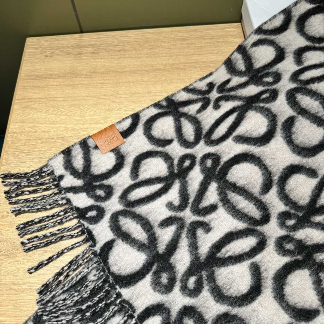 Loewe Anagram Scarf In Alpaca And Wool - DesignerGu