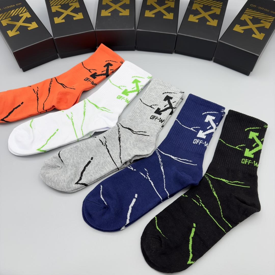 Off White Socks/Box - DesignerGu