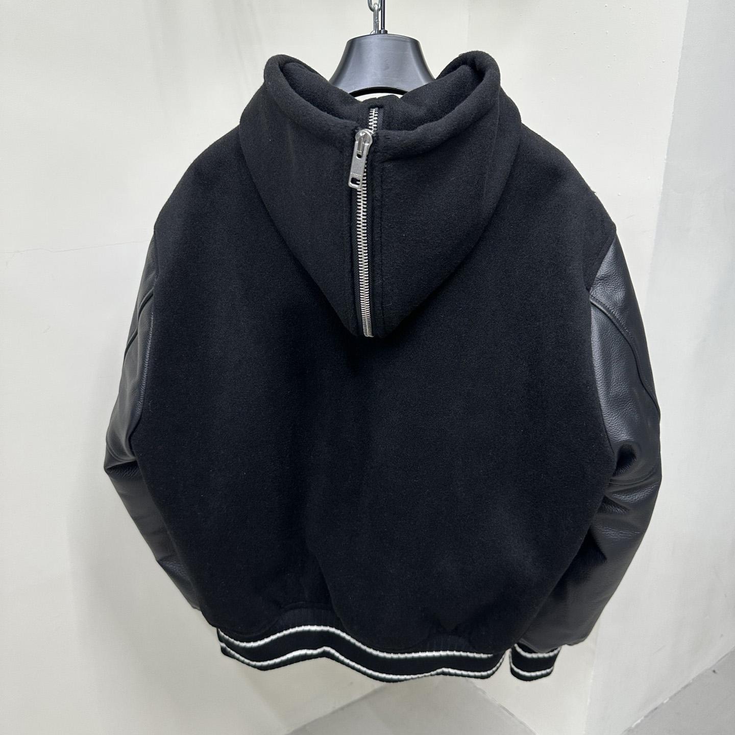 Givenchy Raised-logo Hooded Varsity Jacket - DesignerGu