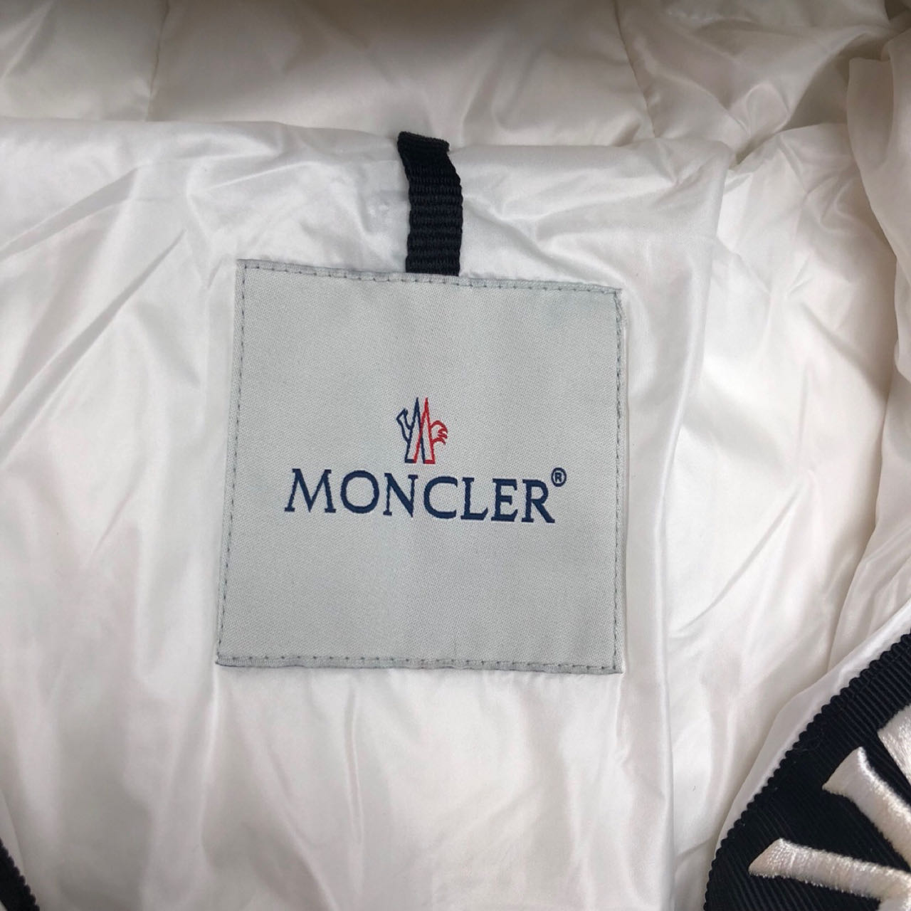 Moncler White Down Montcla Jacket - DesignerGu