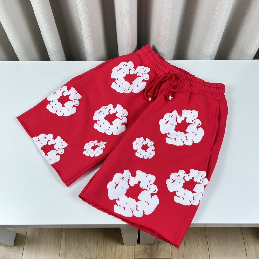 Ready Made x Denim Tears Cotton Wreath Sweat Shorts - DesignerGu