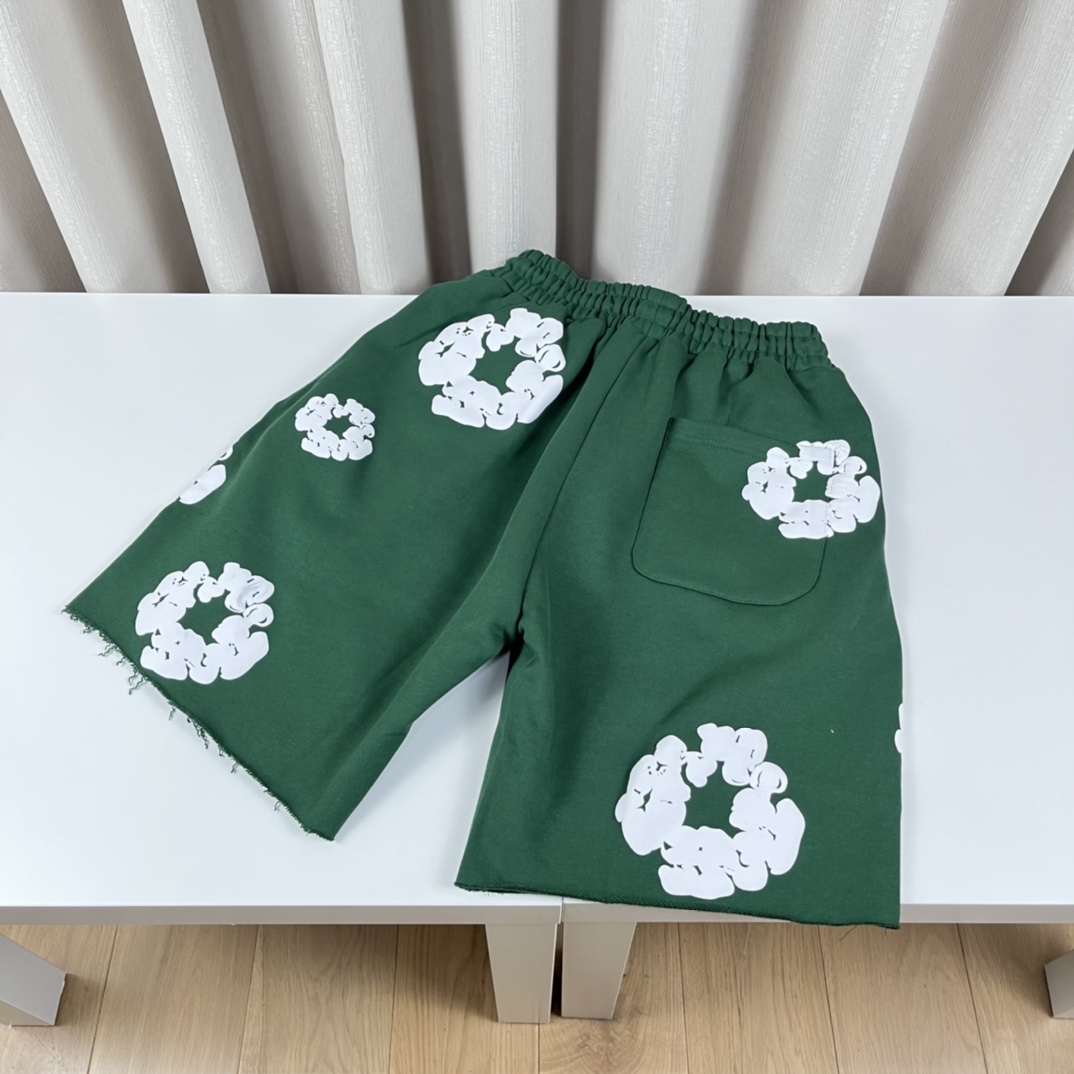 Ready Made x Denim Tears Cotton Wreath Sweat Shorts - DesignerGu