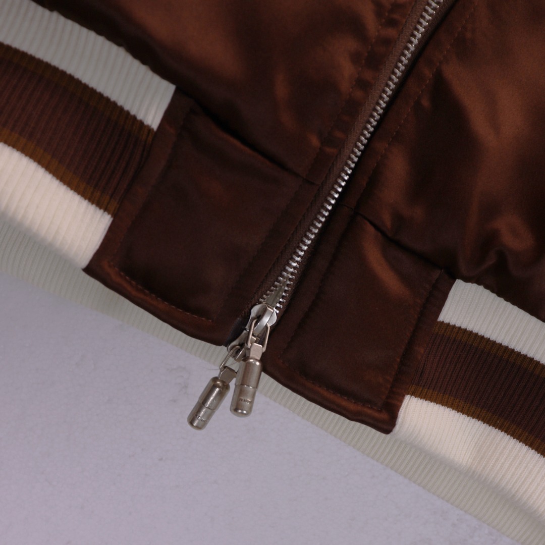 Rhude Souvenier Jacket In Brown - DesignerGu