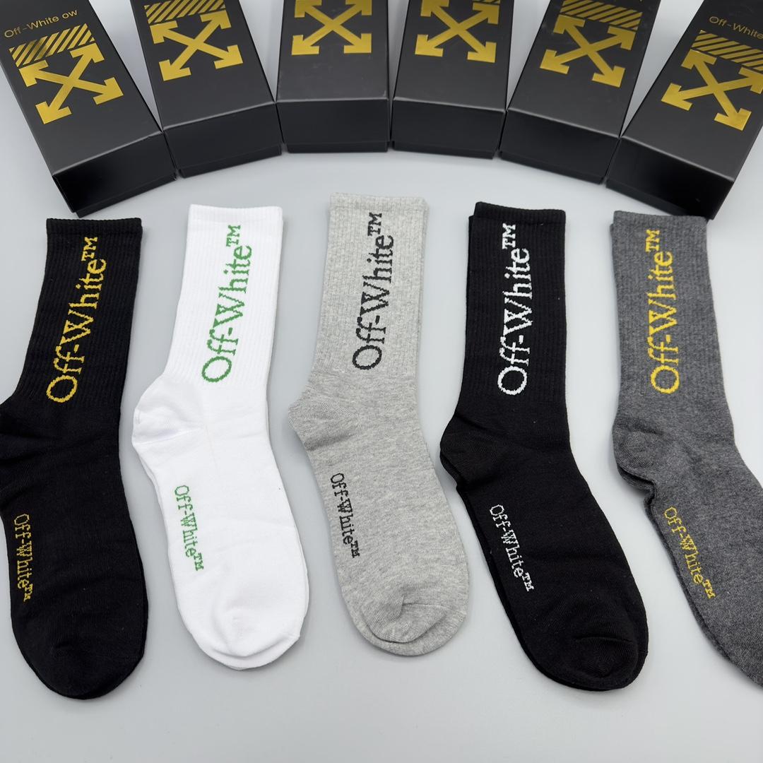 Off White Socks/Box - DesignerGu