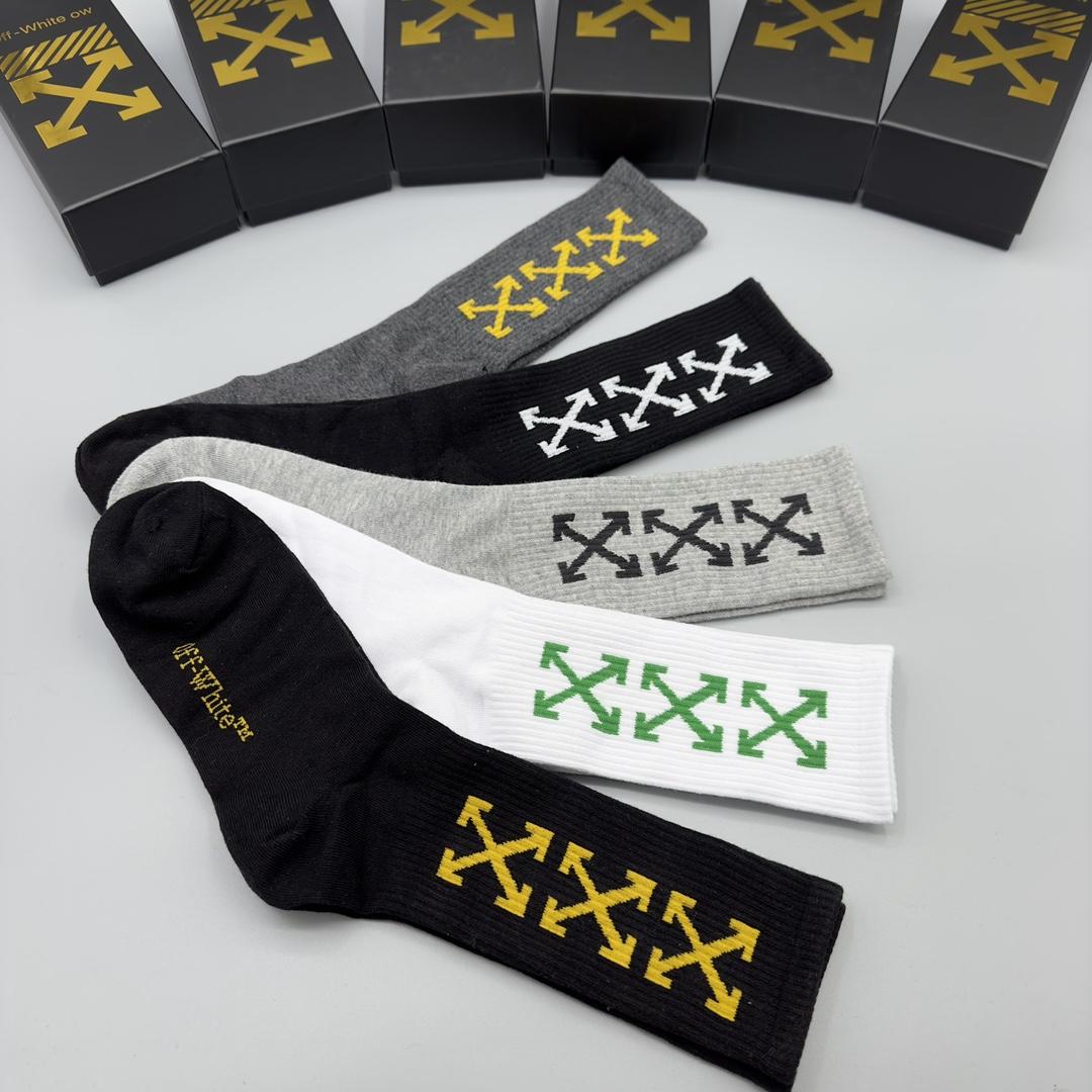 Off White Socks/Box - DesignerGu