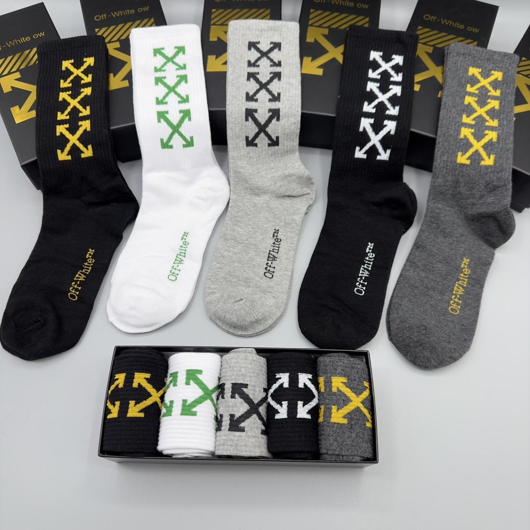 Off White Socks/Box - DesignerGu