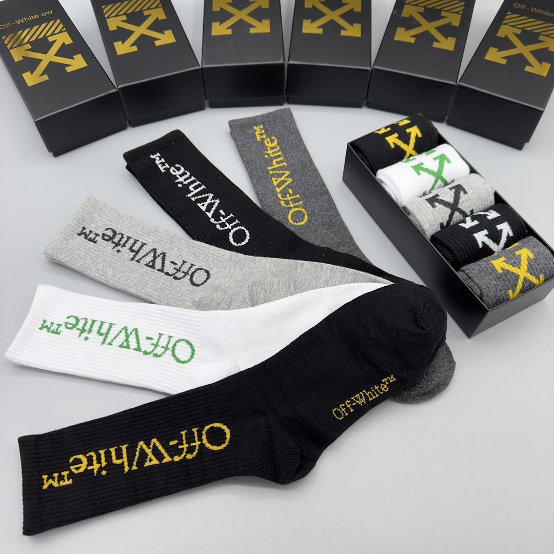 Off White Socks/Box - DesignerGu