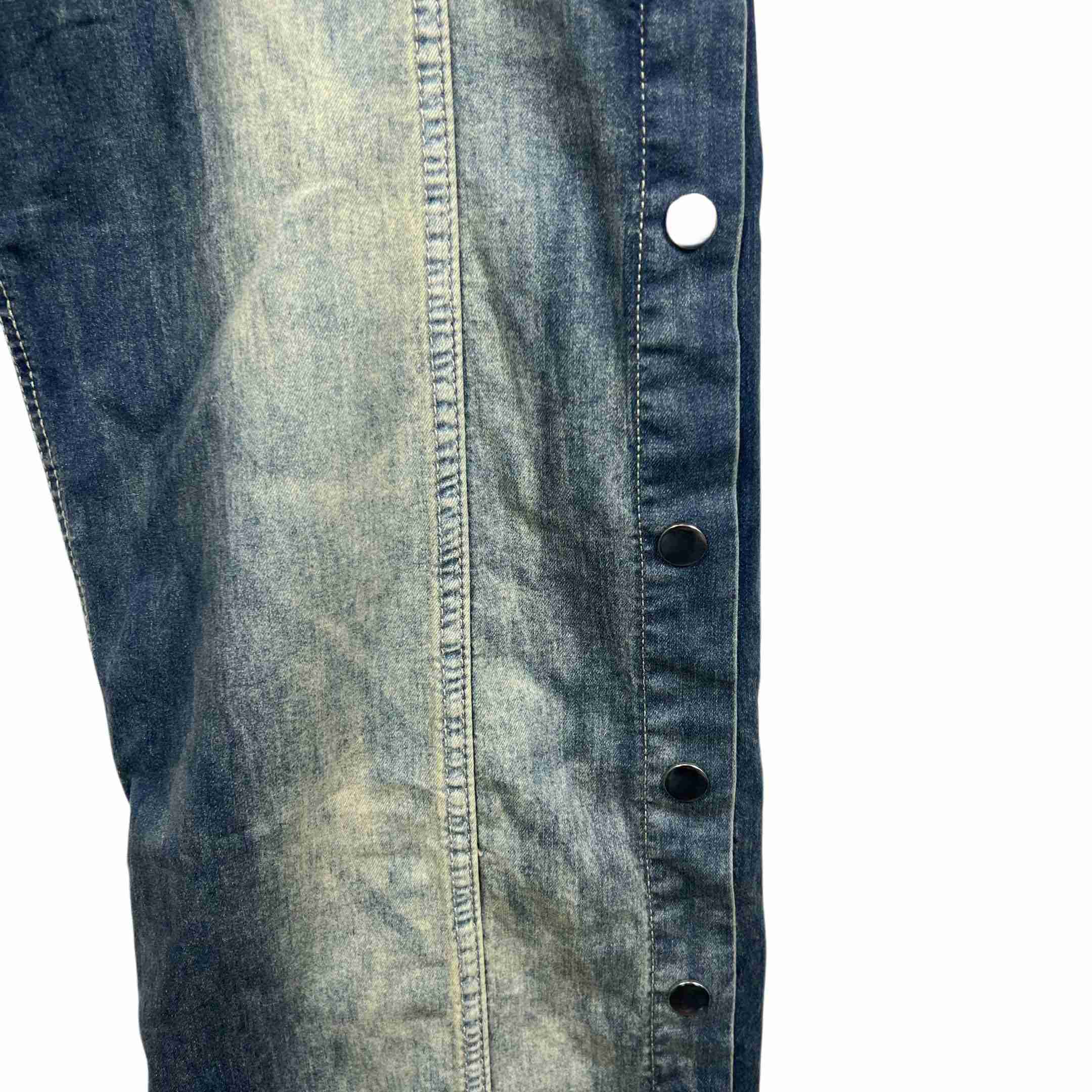 Rick Owens Hustler Denim Pusher Pants - DesignerGu