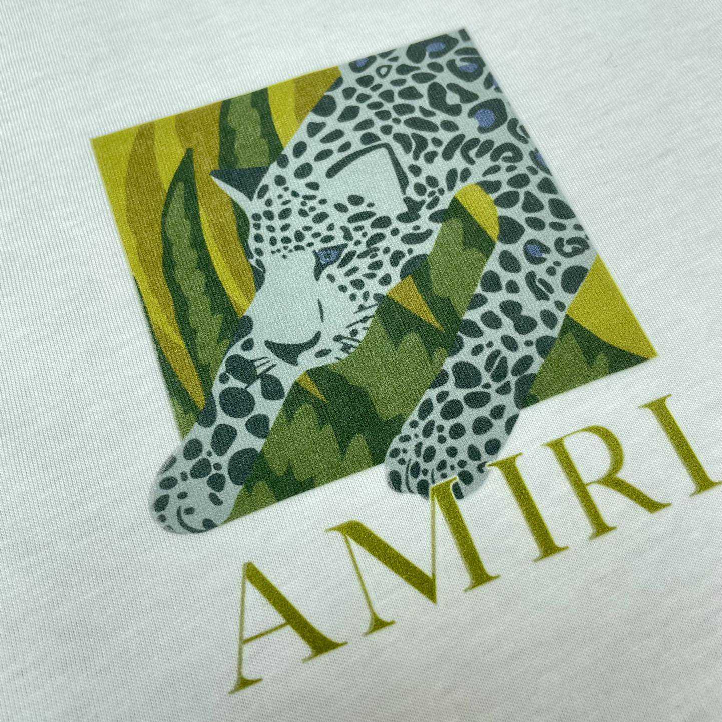 Amiri Leopard Tee - DesignerGu