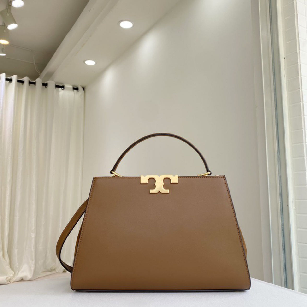 ToryBurch Eleanor Leather Tote Bag   32-22-12cm - DesignerGu