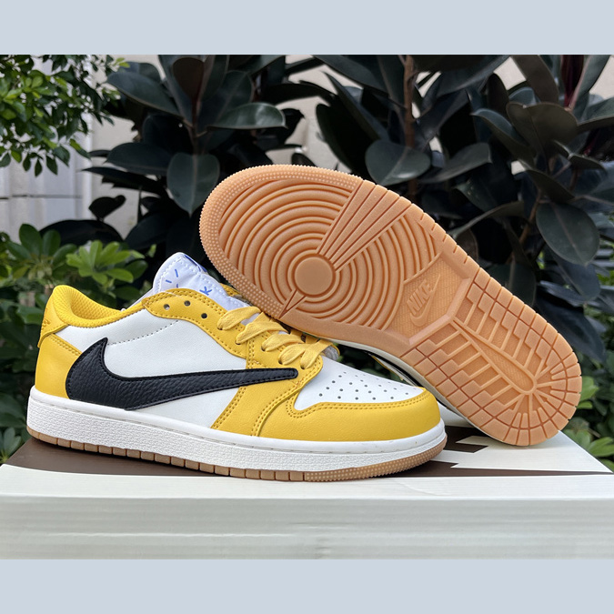 Travis Scott x Air Jordan 1 Low “Canary”  Sneaker   DZ4137-700 - DesignerGu