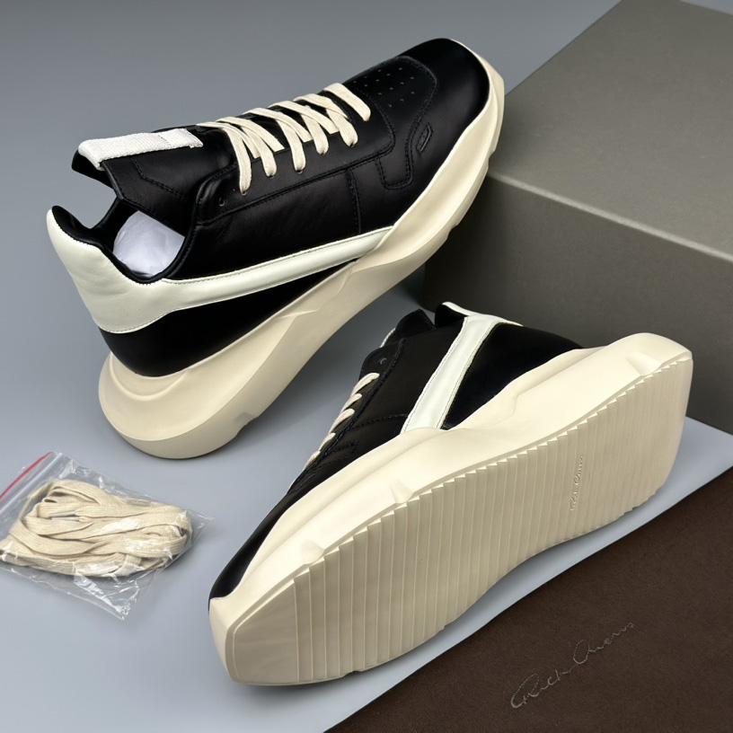 Rick Owens Geth Runner Low-top Sneakers - DesignerGu