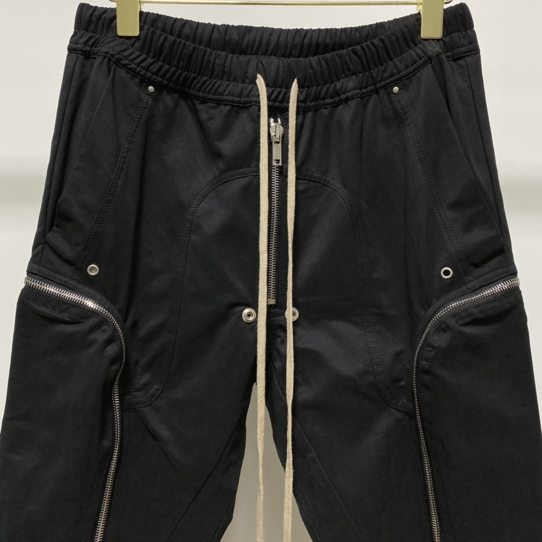 Rick Owens Black Bauhaus Cargo Pants - DesignerGu