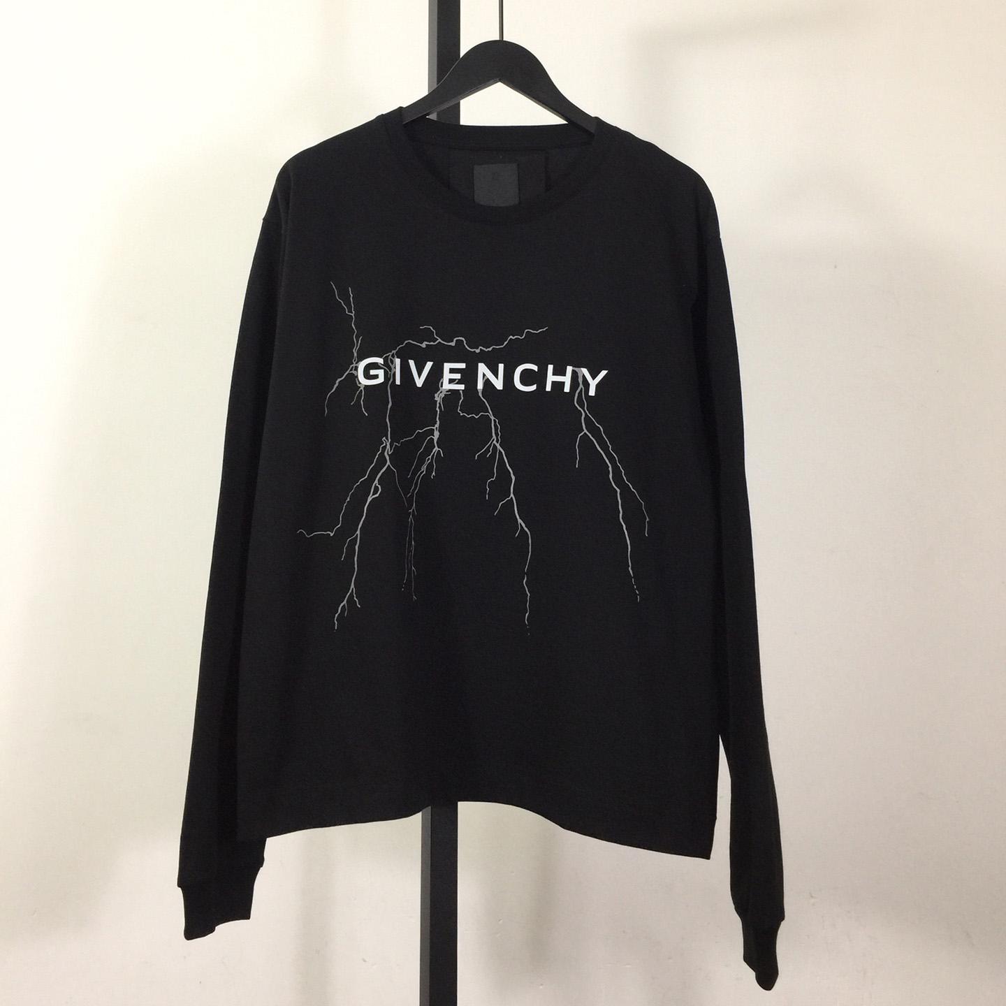 Givenchy Boxy Fit Tee In Cotton With Reflective Artwork - DesignerGu