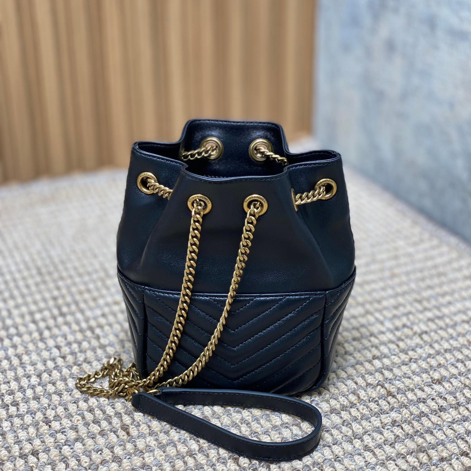 Saint Laurent Joe Mini Bucket Bag In Quilted Lambskin  - DesignerGu