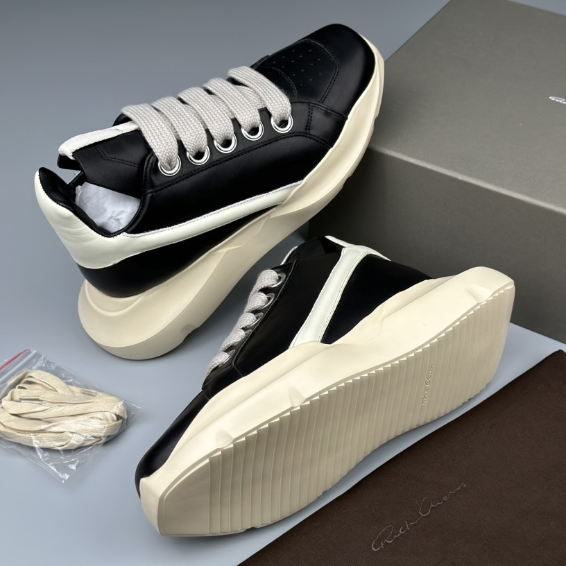 Rick Owens Geth Chunky High-top Sneakers - DesignerGu