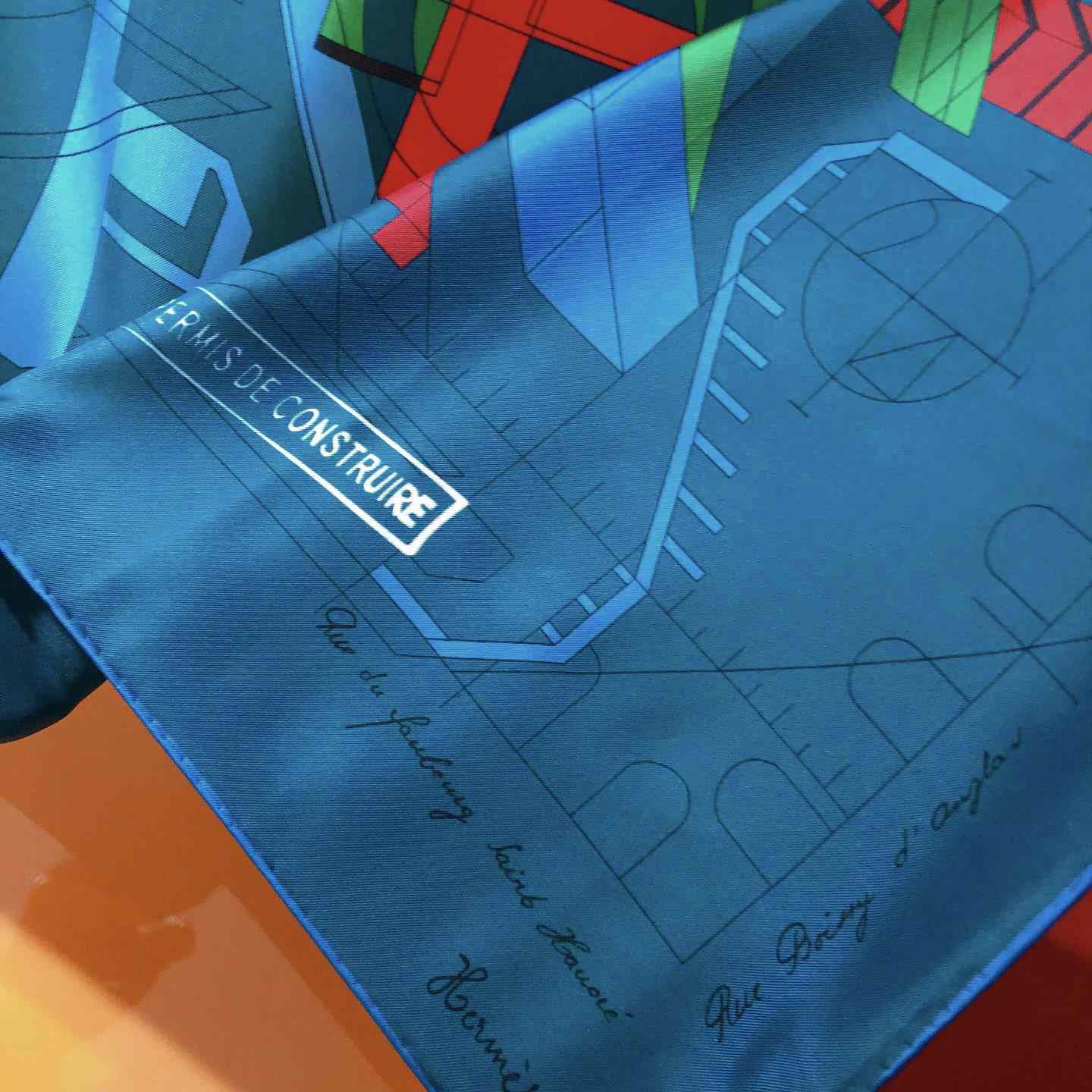 Hermes Permis De Construire Scarf - DesignerGu