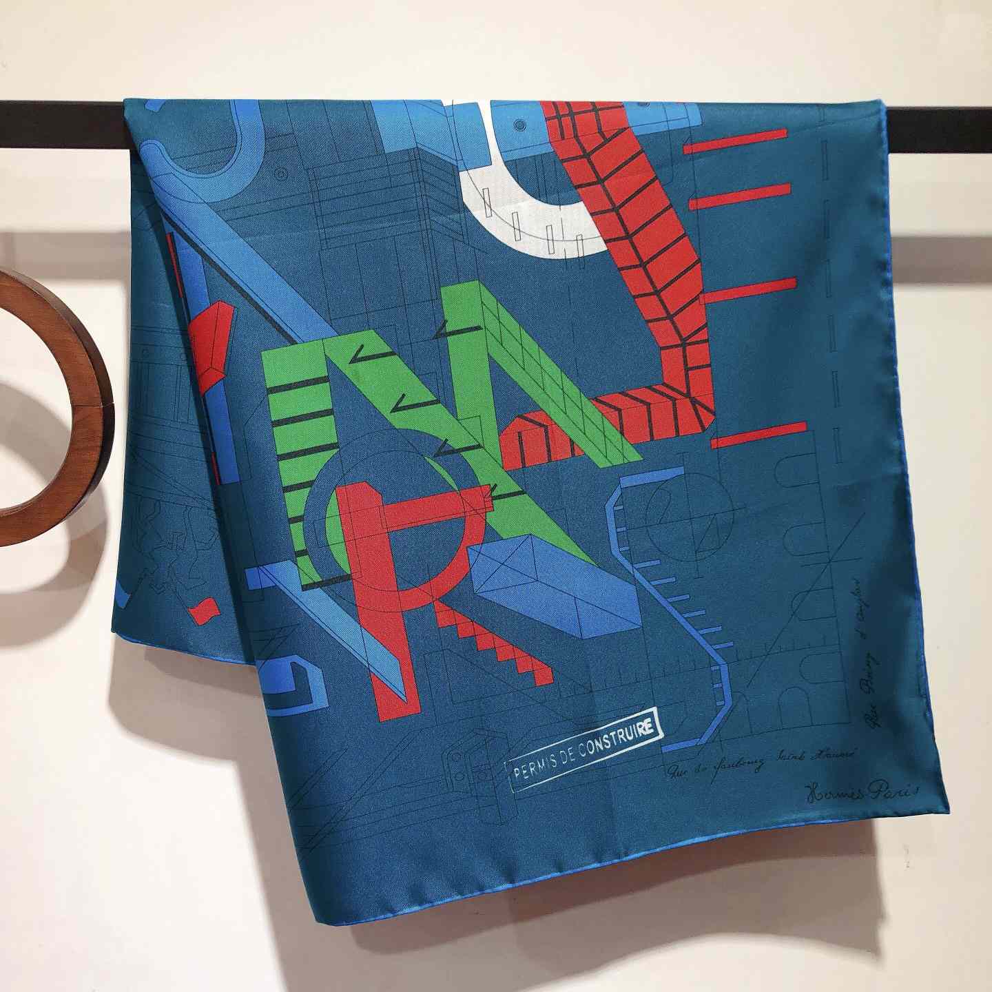 Hermes Permis De Construire Scarf - DesignerGu