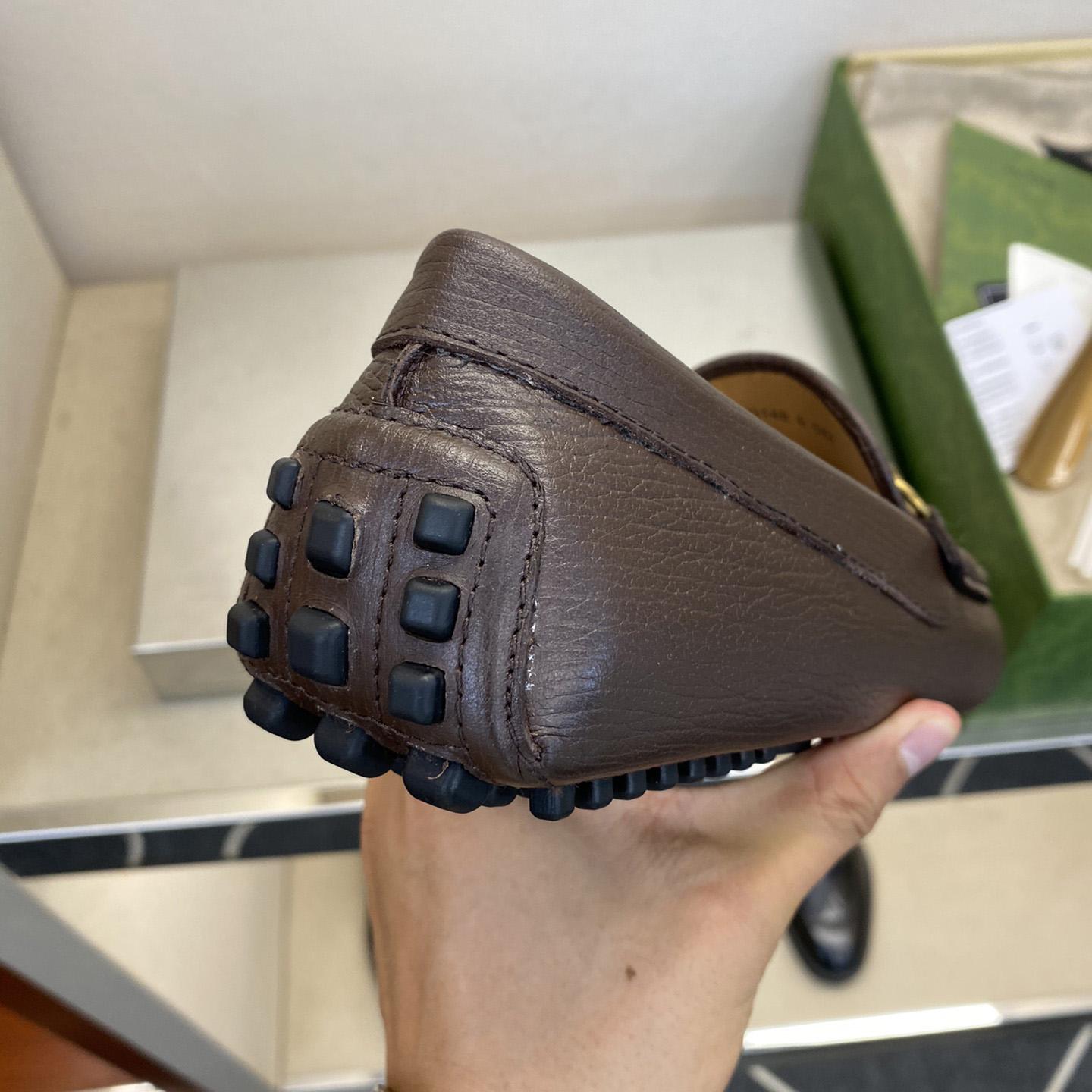 Gucci Leather Driver With Horsebit - DesignerGu