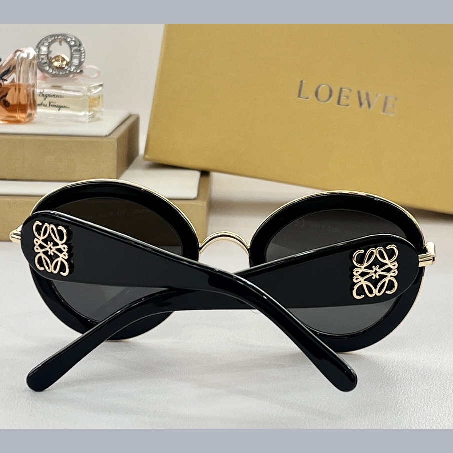 Loewe Metal Daisy Sunglasses In Acetate In Metal - DesignerGu